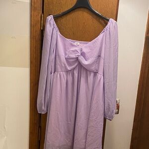 Lavender Long Sleeve Dress